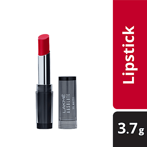 Lakme Absolute 3D Matte Lipstick - Red Carnival, 3.6 g  
