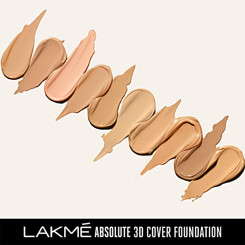Lakme Absolute 3D Cover Foundation - Warm Creme, 15 ml  