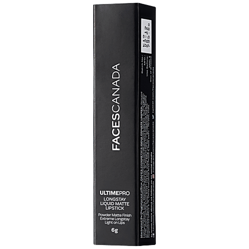 Faces Canada Ultime Pro Longstay Liquid Matte Lipstick - Lightweight, 6 g Sultry Rogue 13