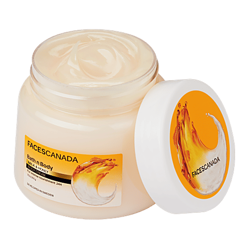 Faces Canada Bath N Body Milk & Honey Body Cream - For Intense Nourishment, 200 g  