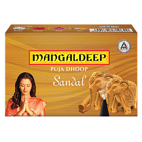 Mangaldeep Sandal Dhoop, 20 pcs Delightful Fragrance