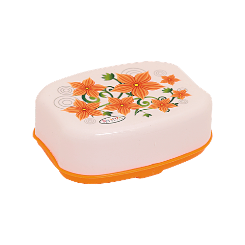 Aaniya Printed Plastic Soap Case - Assorted Colour, 1 pc  