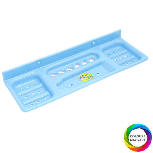 Aaniya 2-in-1 Plastic Soap Case - Assorted Colour, 1 pc  