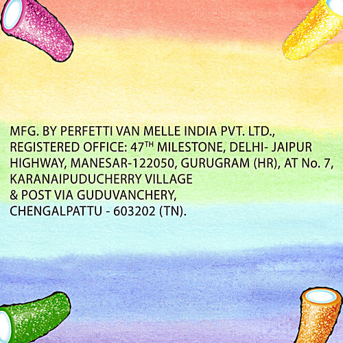 Chupa Chups Sour Mini Tubes Mixed Fruit Flavour Soft & Chewy Toffee, 61.6 g  