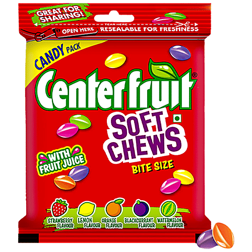 Buy Center Fruit Soft Chews Candy Assorted Flavour Online at Best