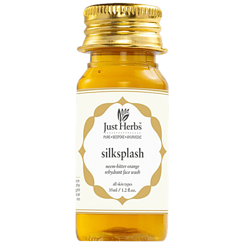 Buy Just Herbs Silksplash Neem Bitter Orange Rehydrant Face Wash Online
