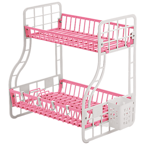Buy Aristo Plastic Kitchen Rack/Kitchen Stand 2 Tier, Big, Assorted