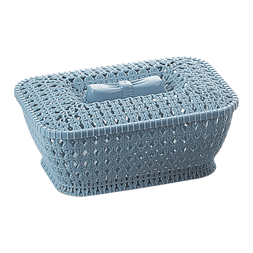 Aristo Luxor Plastic Fruit & Vegetable Plastic Basket With Lid - Assorted Colour, 2 L  Smooth Finish, Highest Quality