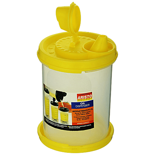 Aristo Multipurpose Plastic Oil Can & Dispenser - Assorted Colour, 500 ml  Multipurpose