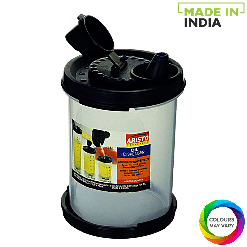 Aristo Multipurpose Plastic Oil Can & Dispenser - Assorted Colour, 500 ml  Multipurpose
