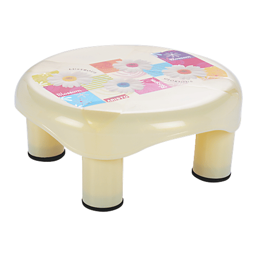 Aristo Marvel Plastic Bathroom Stool /Patla - Printed, Assorted Colour, 1 pc  