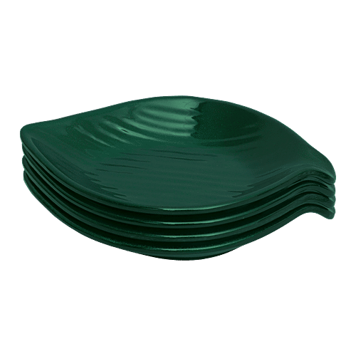 Buy Superware Melamine Leaf Snack Set Emerald Online at Best Price of