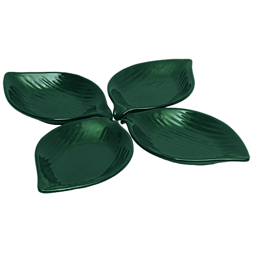 Buy Superware Melamine Leaf Snack Set Emerald Online at Best Price of