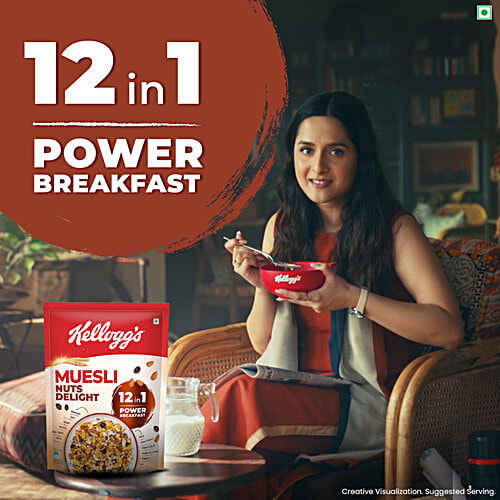 Kellogg's Muesli Nuts Delight - 12 In 1 Power Breakfast, 750 g Pouch 