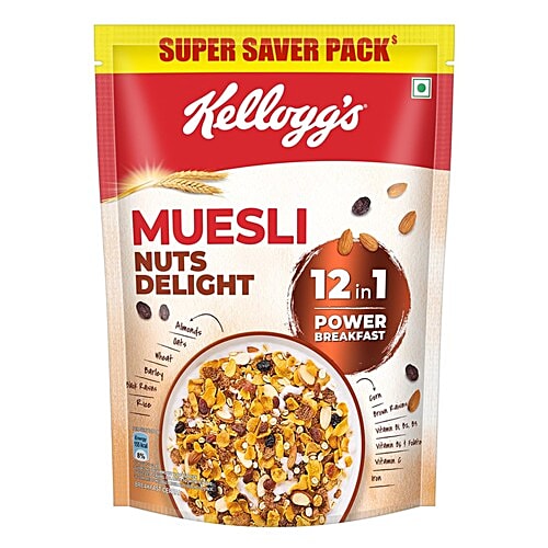 Buy Kelloggs Muesli Nuts Delight 12In1 Power Breakfast, India's No