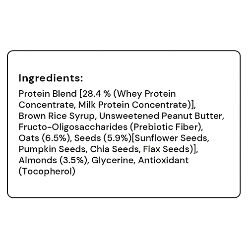 Fit Nutrition Protein Rich Nutrition Bar - Nuts & Seeds, 50 g (Pack of 6) Protein Rich, No Added Sugar