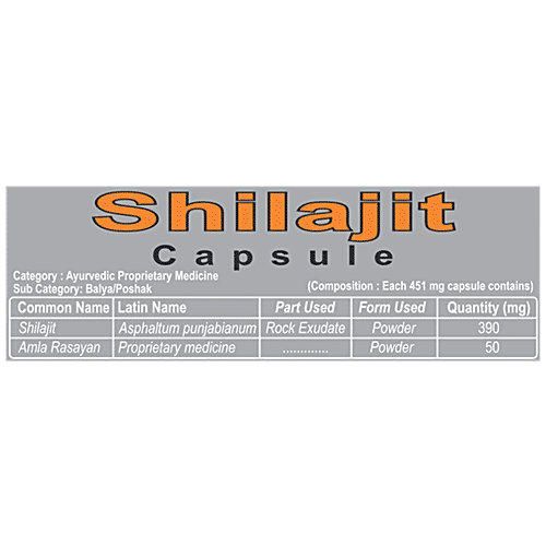 Patanjali Shilajit Capsule, 20 pcs