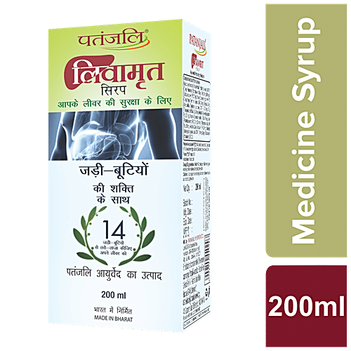 Patanjali Liv-Amrit Syrup, 200 ml  