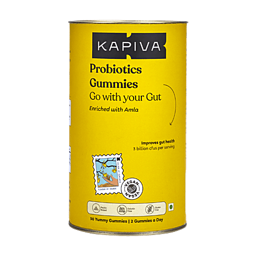 Kapiva Ayurveda Probiotics Gummies - Enriched With Amla, 30 pcs  