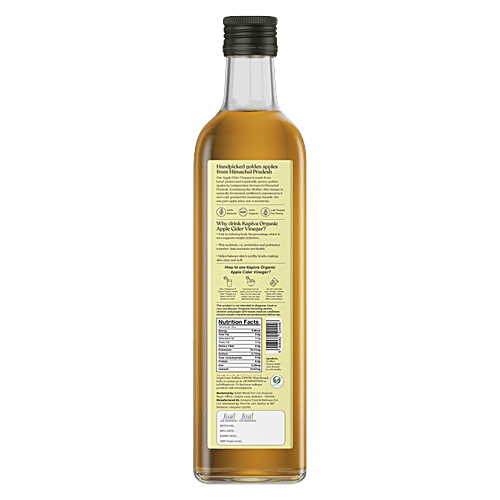 Kapiva Ayurveda Organic Apple Cider Vinegar With The Mother, 500 ml  