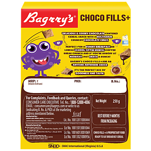 Buy Bagrrys Choco Fills + Breakfast Cereals Ragi Advantage, Chocolate