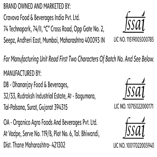 Cravova Sparkling Mocktail Drink - Classic Mojito, Contains Real Lemon Juice & Vitamin C, 300 ml  Non-Alcoholic & No Fat