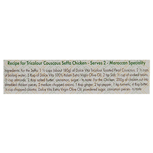 Buy Dolce Vita Tricoluor Toasted Pearl Couscous Online at Best Price