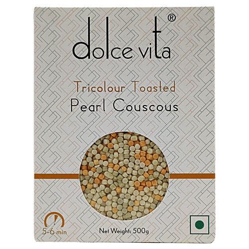 Dolce Vita Tricoluor Toasted Pearl Couscous, 500 g  