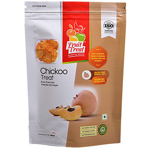 FruitTreat Chickoo Treat, 50 g Pouch Pure, Free from Trans Fat & Sugar