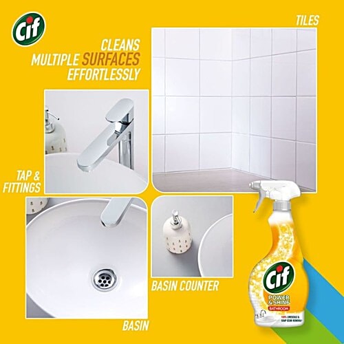 Cif Bathroom Cleaning Spray - Easy Dirt Removal, 450 ml  