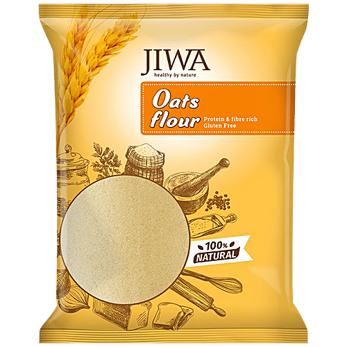 Jiwa Oats Flour - Natural & Gluten Free, 900 g Pouch Rich In Protein & Fiber
