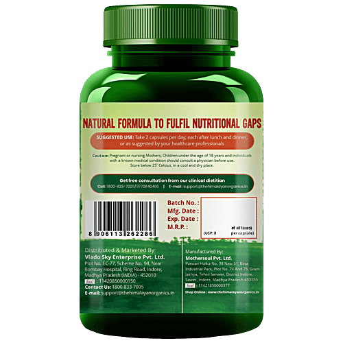 Vlado's Himalayan Organics Plant Based Multivitamin Capsules - Strong Immunity, 60 pcs  