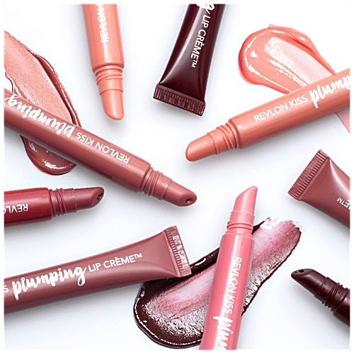 Revlon Kiss Plumping Lip Creme - Almond Suede, 7 ml  