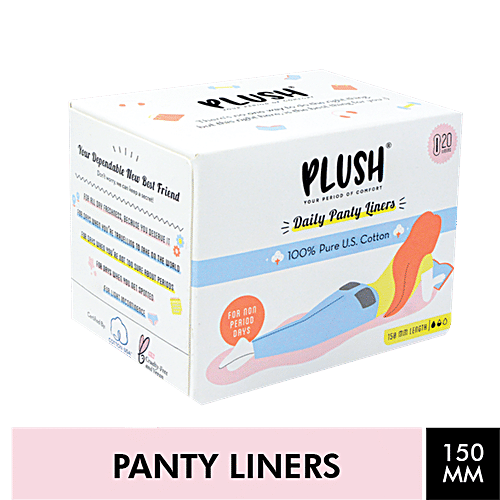 Buy Plush 100 Pure US Cotton Panty Liners Online at Best Price of Rs