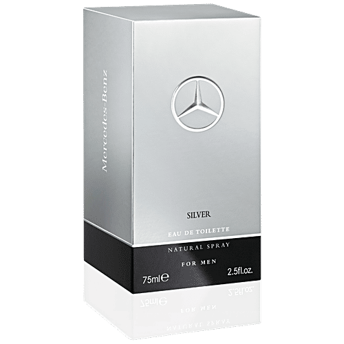 Mercedes-Benz Silver Eau De Toilette For Men, 75 ml  Ideal for Night Wear