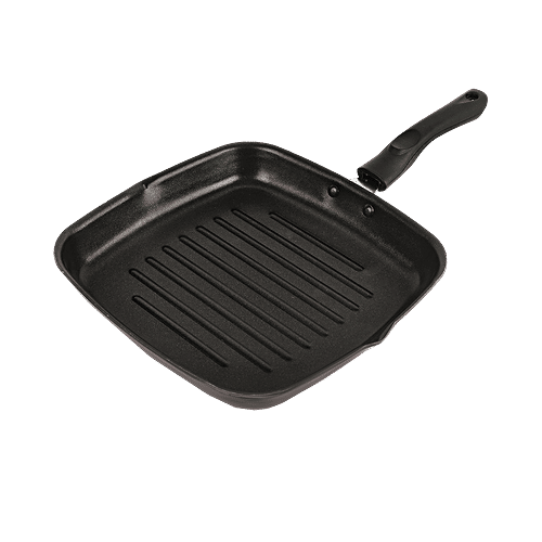 Buy Cello Cookware NonStick Square Grill Pan 250 mm, Maroon Online