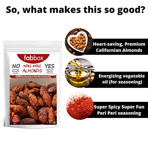 Fabbox Peri-Peri Almonds, 70 g Pouch