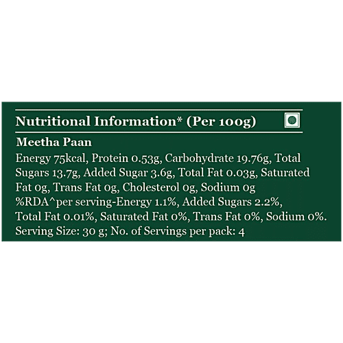 The Betel Leaf Co. Magai Meetha Paan, 2 pcs Gulkand