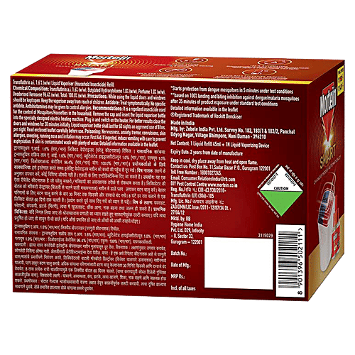 Mortein Smart - Liquid Vaporizer Machine, 1 pc (With 45ml Refill) 