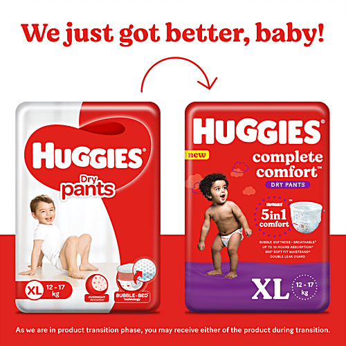 Huggies Complete Comfort Dry Pants - XL Size, 13 pcs  Baby Diaper Pants
