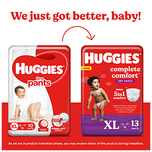 Huggies Complete Comfort Dry Pants - XL Size, 13 pcs  Baby Diaper Pants