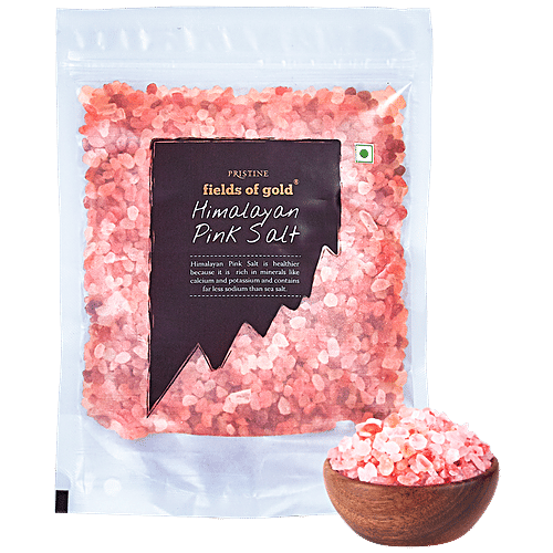 PRISTINE Fields of Gold Himalayan Pink Salt/Meeth Granules, 500 g Pouch 