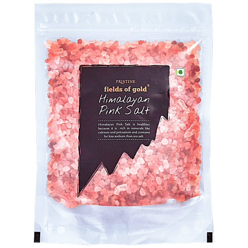 PRISTINE Fields of Gold Himalayan Pink Salt/Meeth Granules, 500 g Pouch 