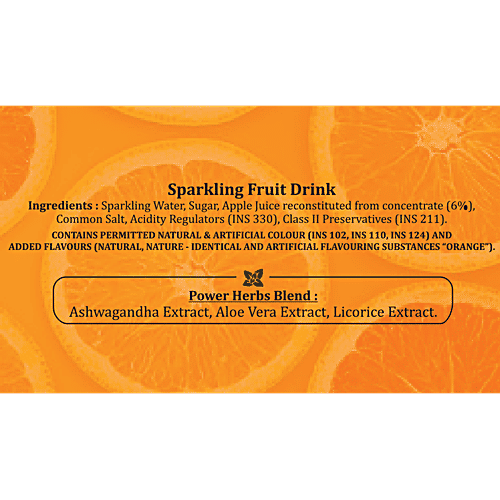 Nature Day Sparkling Fruit Drink - Orange, 1.5 L  
