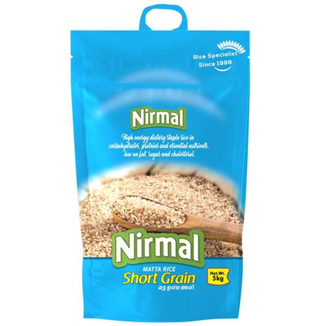 Nirmal Matta Rice - Short Grain, 5 kg BOPP bag
