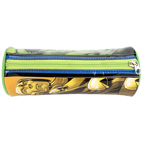 Hm International Marvel Avengers Polyester Round Shaped Pencil Bag - HMHTPB 73279-AV, 1 pc Durable, Waterproof