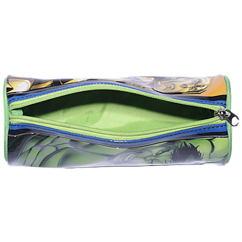 Hm International Marvel Avengers Polyester Round Shaped Pencil Bag - HMHTPB 73279-AV, 1 pc Durable, Waterproof