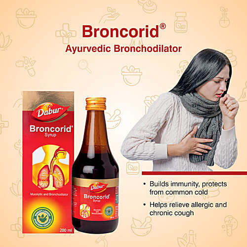 Dabur Broncorid Syrup, 200 ml  