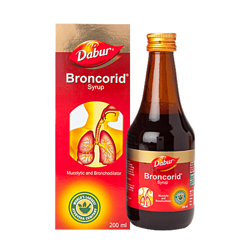 Dabur Broncorid Syrup, 200 ml  