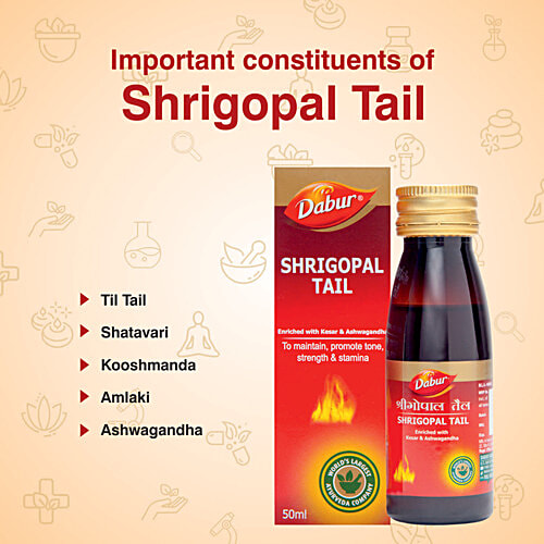Dabur Shrigopal Tail, 50 ml  